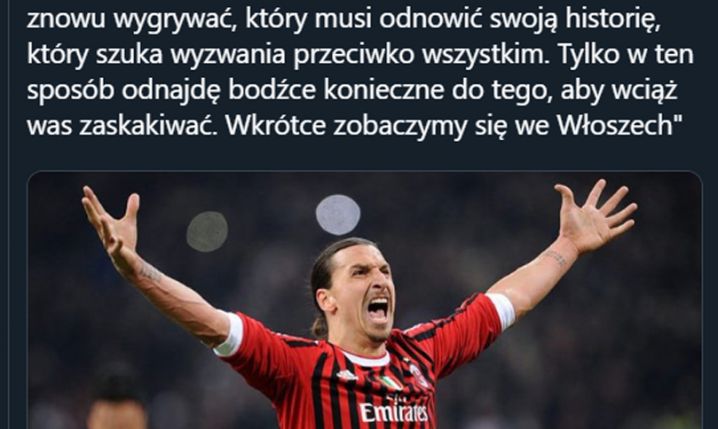 Ibrahimović nt. swojego następnego klubu!